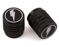 Dan's Comp Aluminum Valve Stem Caps (Black) (Pair)